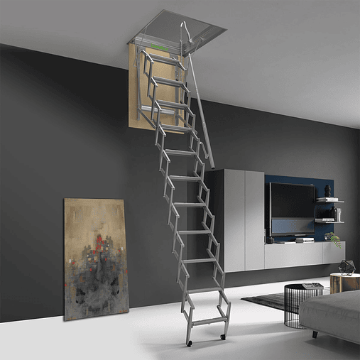 Escada de Telhado Retrátil em Aço Galvanizado RE101 ESCALIBUR by FARAONE (EXCLUSIVO ONLINE)  2