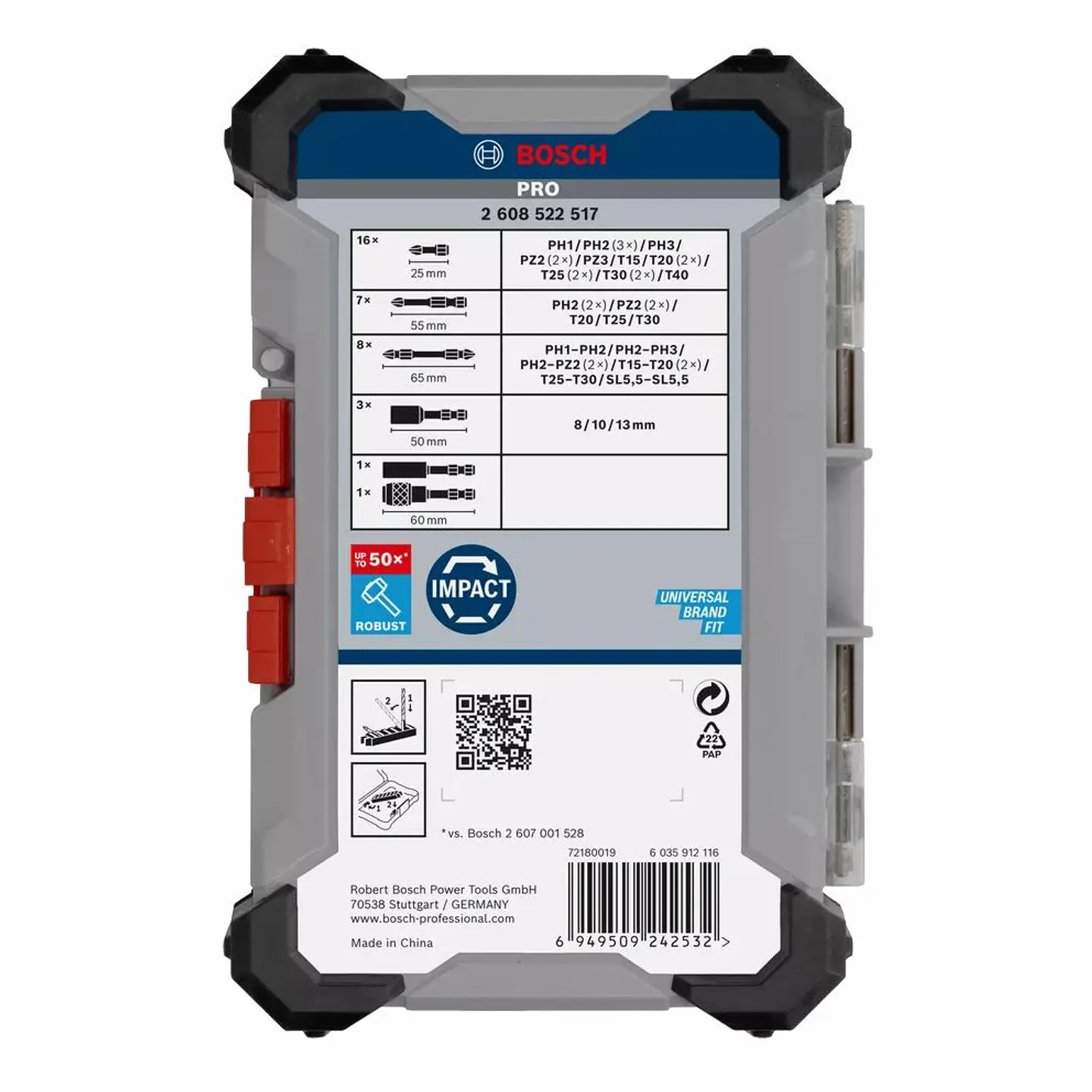 Conjunto de pontas de aparafusadora e chaves de caixa PRO IMPACT BOSCH (36 pcs) 3