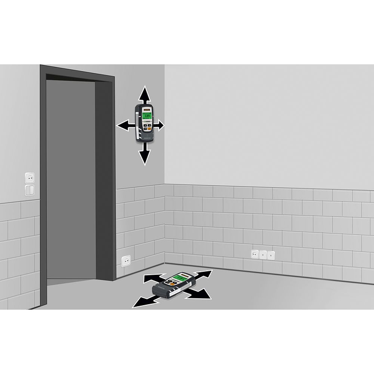 Medidor de Humidade em Superfícies e Analise Moisture Master Compact Plus LASERLINER 5