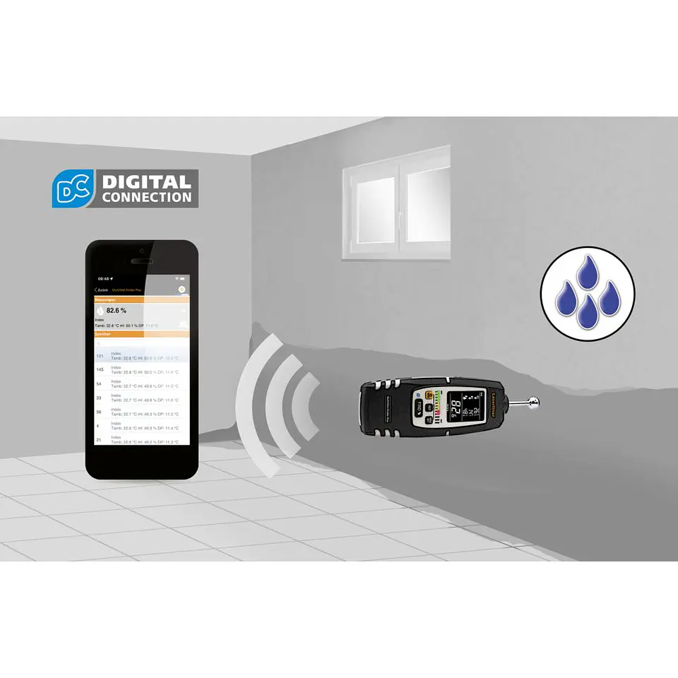 Medidor de Humidade em Materiais MultiWet-Finder Plus LASERLINER 6