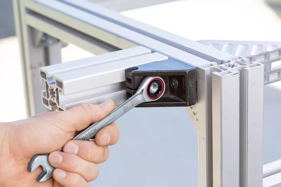 Conjunto de 10 Chaves de boca luneta com roquete BOSCH 4