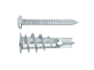 100 Un. Buchas Metálicas com Parafuso para Placas de Gesso (Pladur) 13x32 TAPLAME INDEX