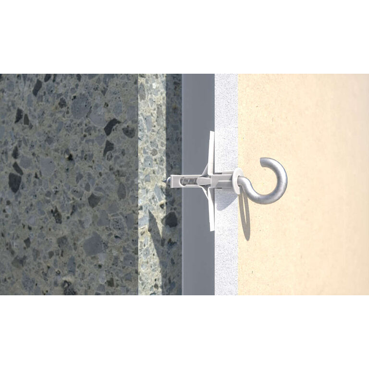 100 Un. Buchas Nylon para Placas de Gesso (Pladur) 10x40 ANCLA40 INDEX 3