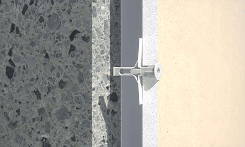 100 Un. Buchas Nylon para Placas de Gesso (Pladur) 10x47 ANCLA47 INDEX