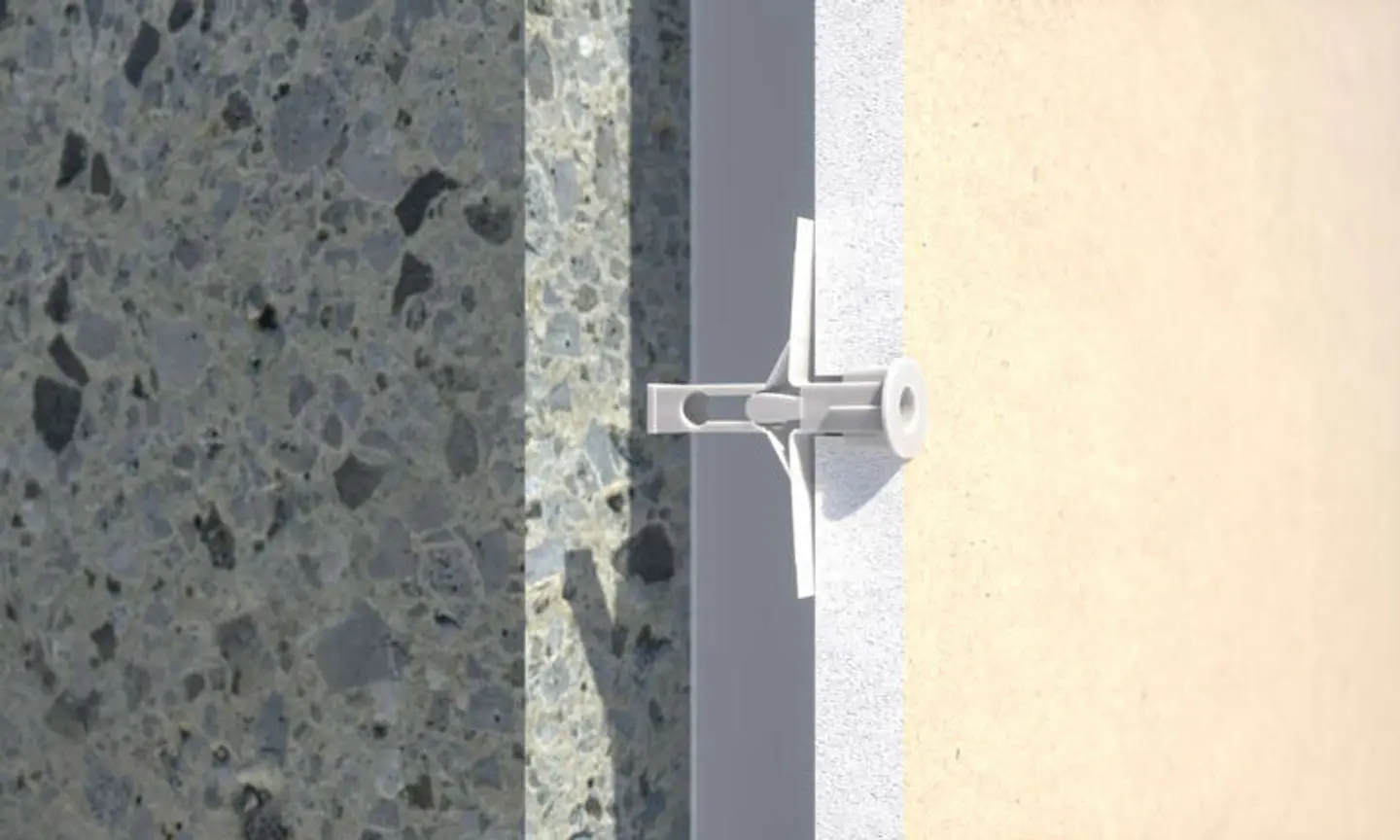 100 Un. Buchas Nylon para Placas de Gesso (Pladur) 10x47 ANCLA47 INDEX 2