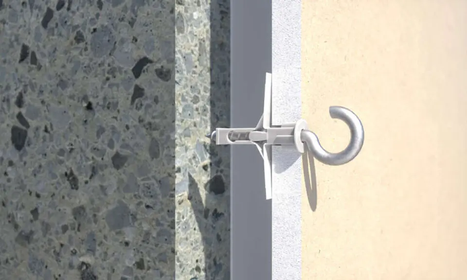 100 Un. Buchas Nylon para Placas de Gesso (Pladur) 10x47 ANCLA47 INDEX 3