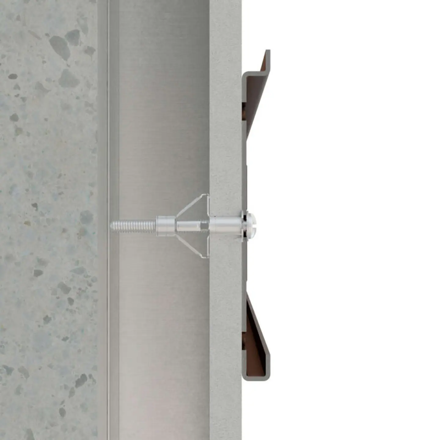 100 Un. Bucha Guarda-Chuva para Pladur Metálica Zincado M6X59 INCO652 INDEX  3