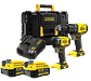 Kit Berbequim com Percussão + Aparafusadora Impacto V20-18V SFMCK461M2T FATMAX STANLEY - Thumbnail 1