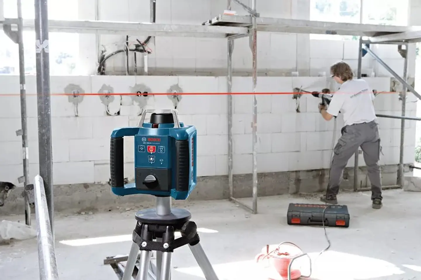 Nivel laser rotativo de linha vermelha GRL 300 HV BOSCH 5