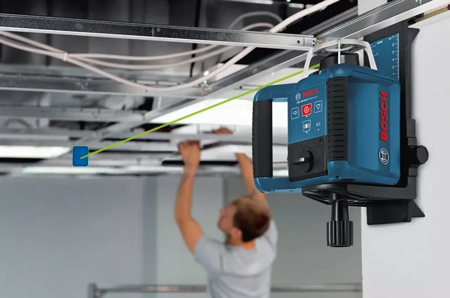 Nivel laser rotativo de linha vermelha GRL 300 HVG + LR 1 G em L-BOXX BOSCH 5