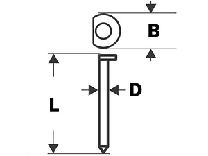Prego de acabamento em AÇO INOX 34°, 1,8 mm/15 g BOSCH
