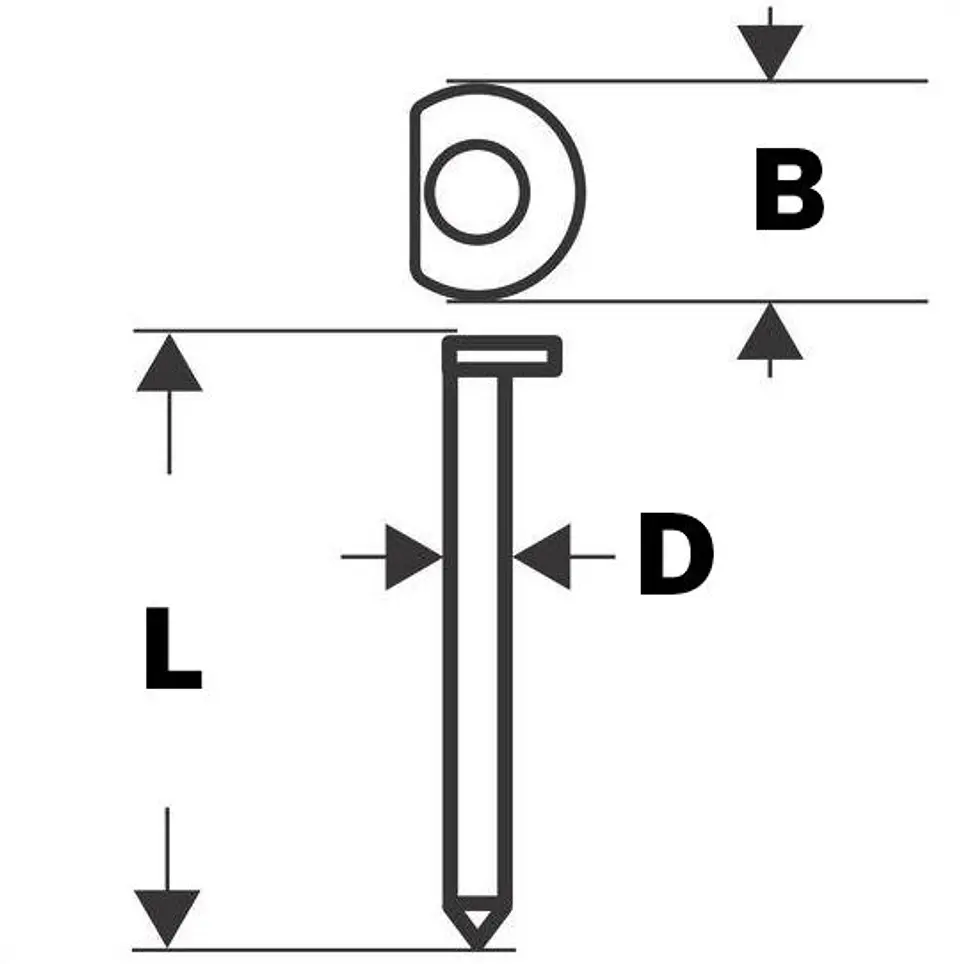 Prego de acabamento GALVANIZADO 34°, 1,8 mm/15 g BOSCH 3