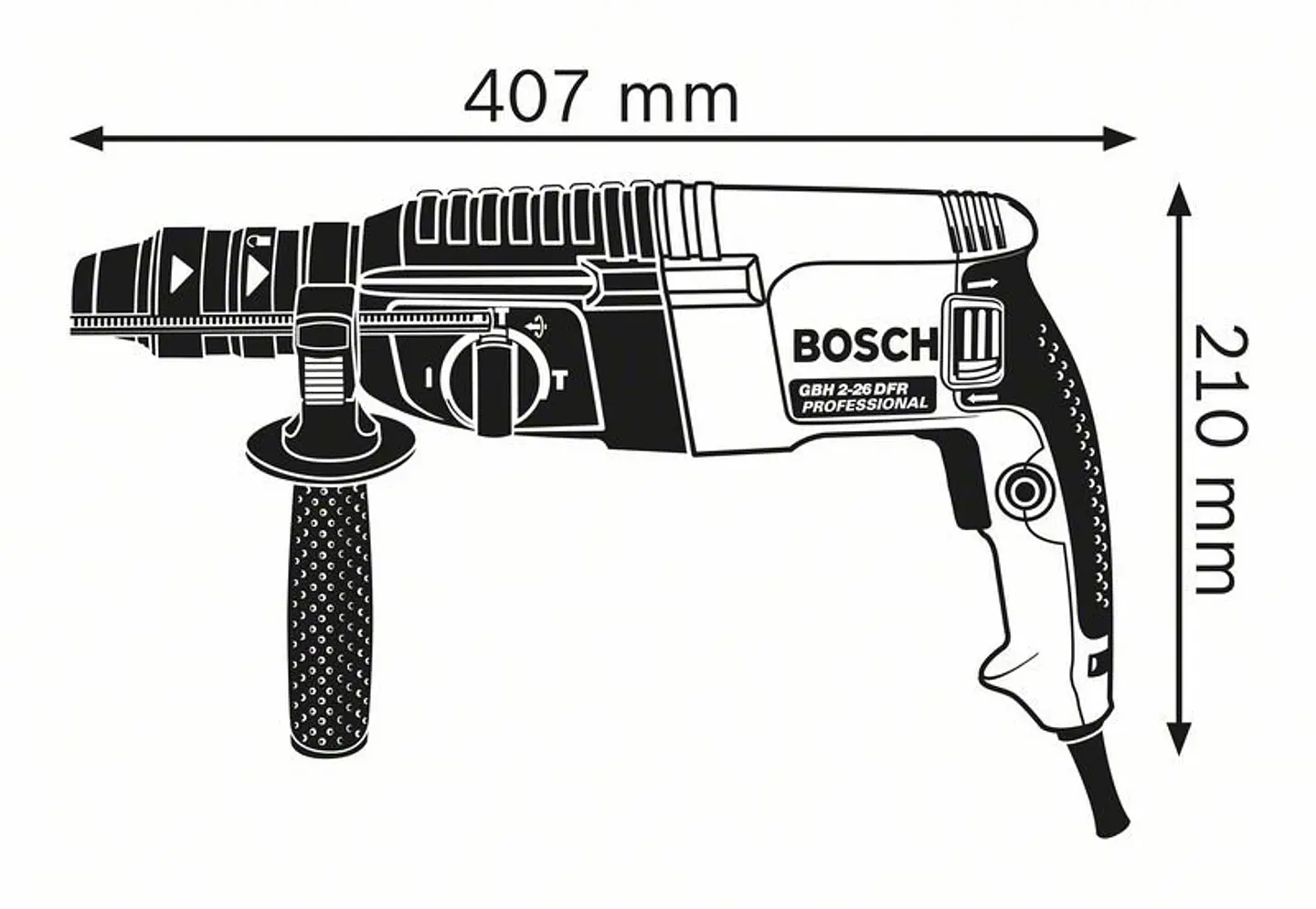 Martelo perfurador SDS Plus GBH 2-26 F BOSCH 3