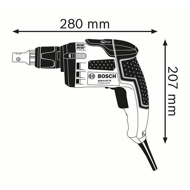 Aparafusadora pladur GSR 6-45 TE BOSCH 2