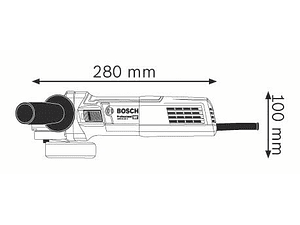 Rebarbadora pequena com regulador velocidade GWS 9-125 S BOSCH