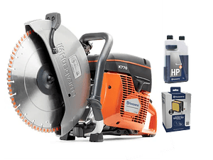 Cortadora de Disco 350mm K 770 14'' 74 CC (Gasolina) com 1 Disco 350mm + Kit Serviço + Oleo HUSQVARNA