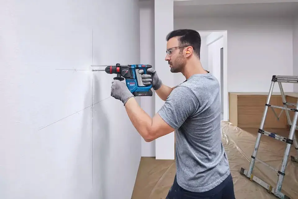 Martelo perfurador SDS Plus sem fio GBH 18V-18 X ONECHUCK BOSCH 7