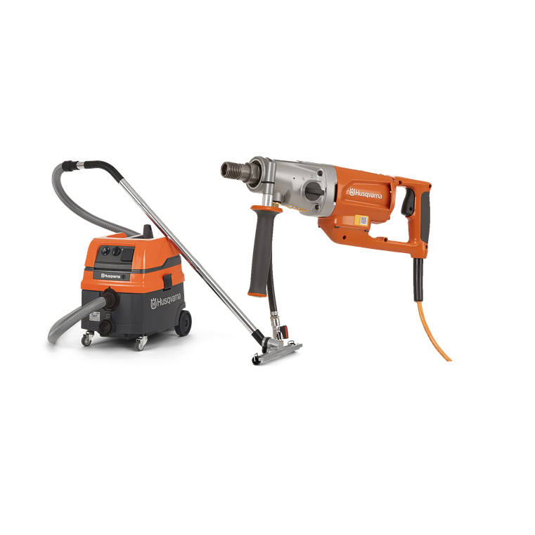 Maquina de Perfuração a Seco e Húmido DM 200 + Aspirador S11 HUSQVARNA  1