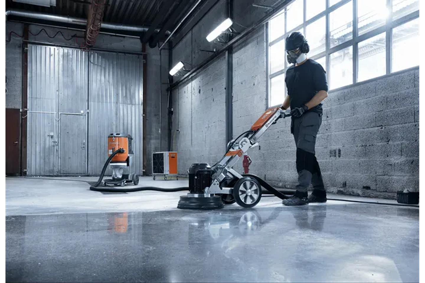 Lixadora/Polidora de Pavimentos PG 280 + 9 VARI-GRIND EZ S25 + Aspirador DE 110 H HUSQVARNA 4