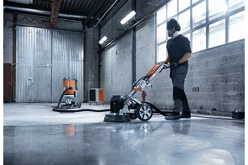 Lixadora/Polidora de Pavimentos PG 280 + 9 VARI-GRIND EZ S25 + Aspirador DE 110 H HUSQVARNA 4