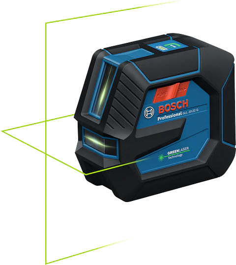 Nivel Laser 2 Linhas verdes GLL 2-20 G + Bataeria 3.7V 3.0Ah XL BOSCH