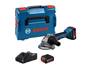 Rebarbadora sem fio GWS 18V-8 (125) + 2x baterias 18V 4.0Ah BOSCH