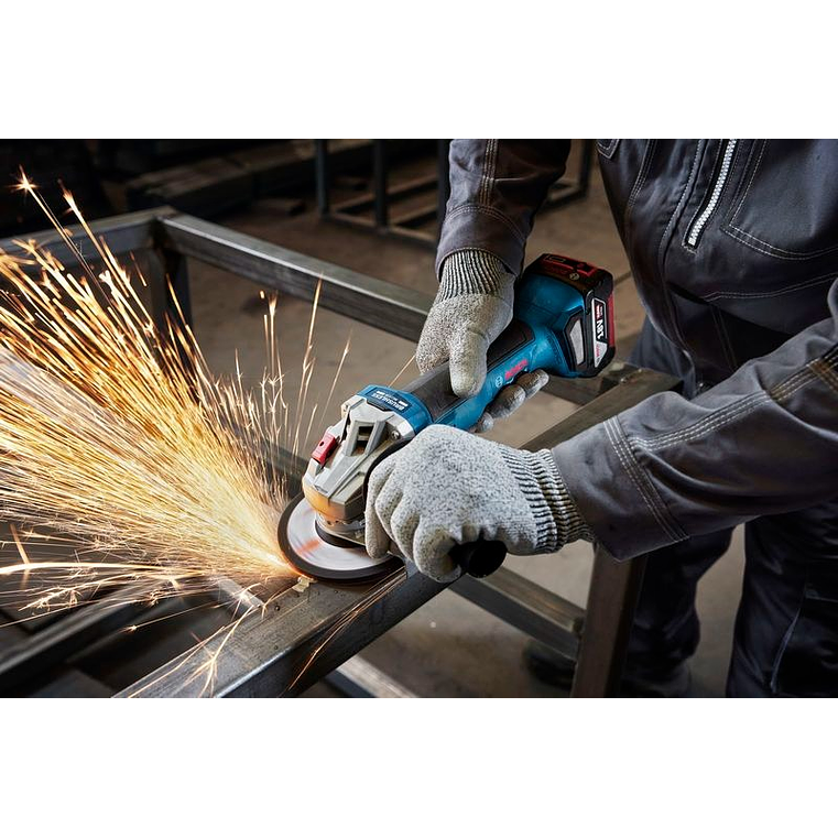 Rebarbadora sem fio GWS 18V-8 (125) + 2x baterias 18V 4.0Ah BOSCH 7