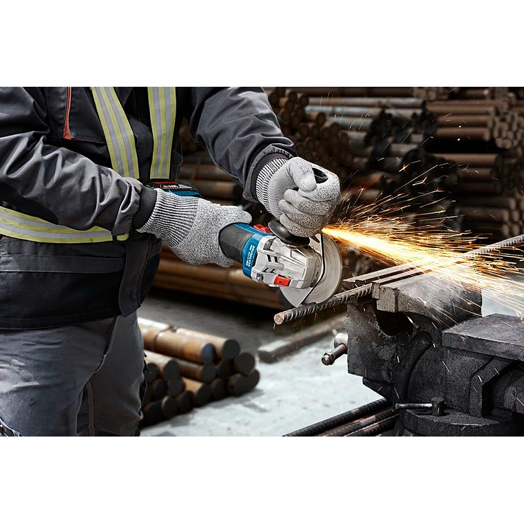 Rebarbadora sem fio GWS 18V-8 (125) + 2x baterias 18V 4.0Ah BOSCH 12