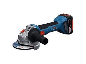 Rebarbadora sem fio GWS 18V-8 (125) + 2x baterias 18V 4.0Ah BOSCH