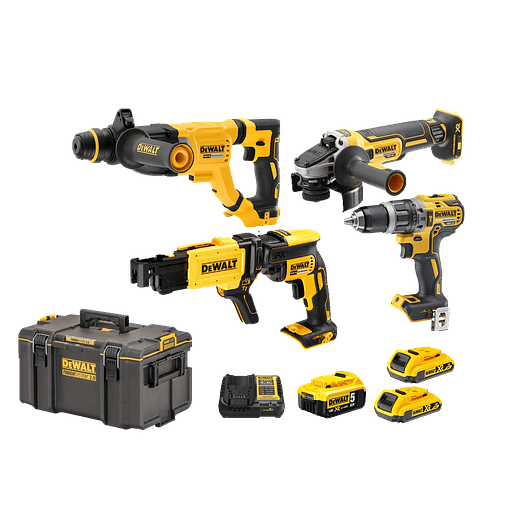 Kit de 4 Maquinas sem escovas XR18V com 3 Baterias DCK8020P3T DEWALT 1