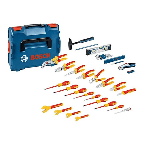 Mala com ferramentas para Eletricista com 37 peças BOSCH