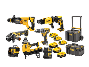Kit de 6 Maquinas sem escovas XR18V com 6 Baterias DCK8025P6T DEWALT 