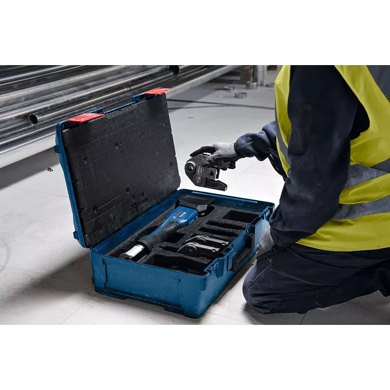 Ferramenta de prensagem sem fio GPT 18V-32 + SET 3 Mordentes U 16 / 20 / 25 BOSCH 5