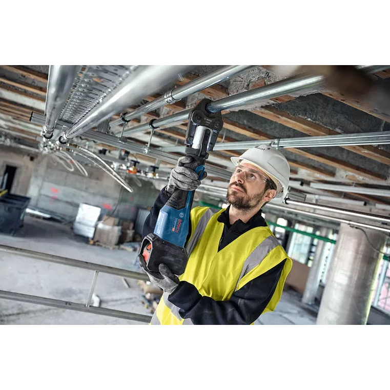 Ferramenta de prensagem sem fio GPT 18V-32 + SET 3 Mordentes U 16 / 20 / 25 BOSCH 8