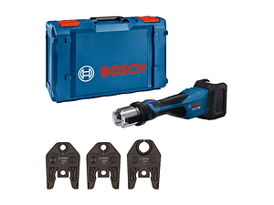 Ferramenta de prensagem sem fio GPT 18V-32 + SET 3 Mordentes U 16 / 20 / 25 BOSCH