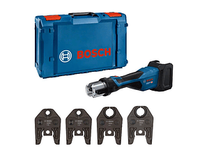 Ferramenta de prensagem sem fio GPT 18V-32 + SET 4 Mordentes U 16 / 20 / 25 / 32 BOSCH