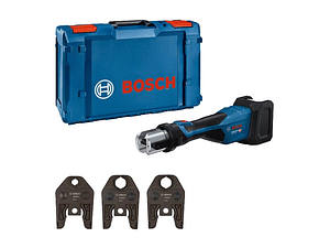 Ferramenta de prensagem sem fio GPT 18V-32 + SET 3 Mordentes M 15 / 22 / 28 BOSCH
