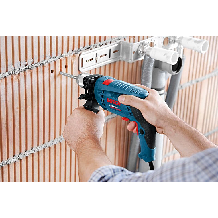 Berbequim com percussão GSB 13 RE + Set 3 brocas (5/6/8mm) BOSCH 5