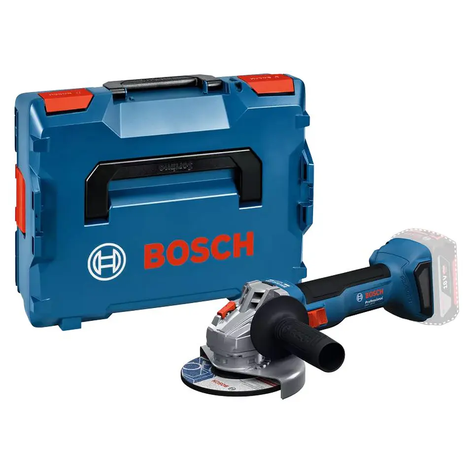 Rebarbadora sem fio GWS 18V-8  (125) + mala L-BOXX BOSCH  1