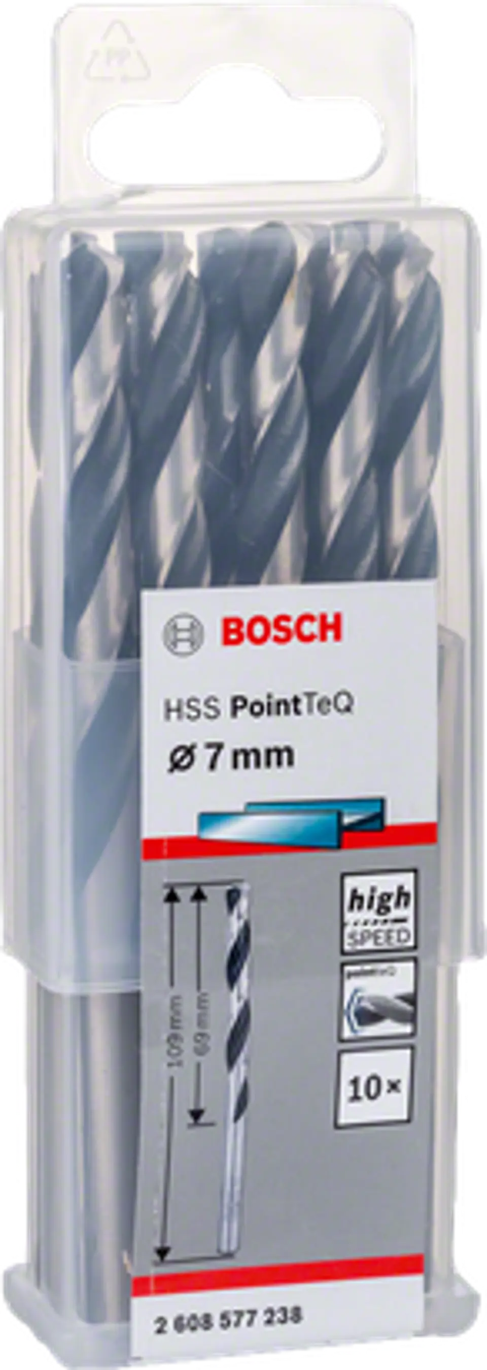 Brocas para metal HSS-R PointTeQ BOSCH 8