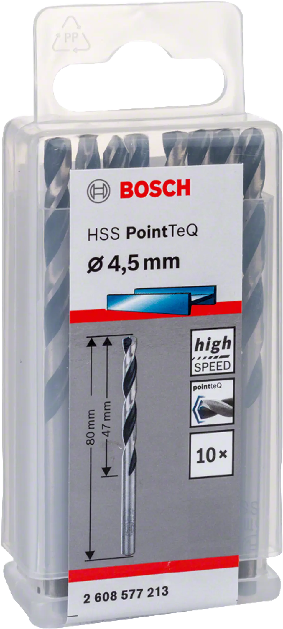 Brocas para metal HSS-R PointTeQ BOSCH 9