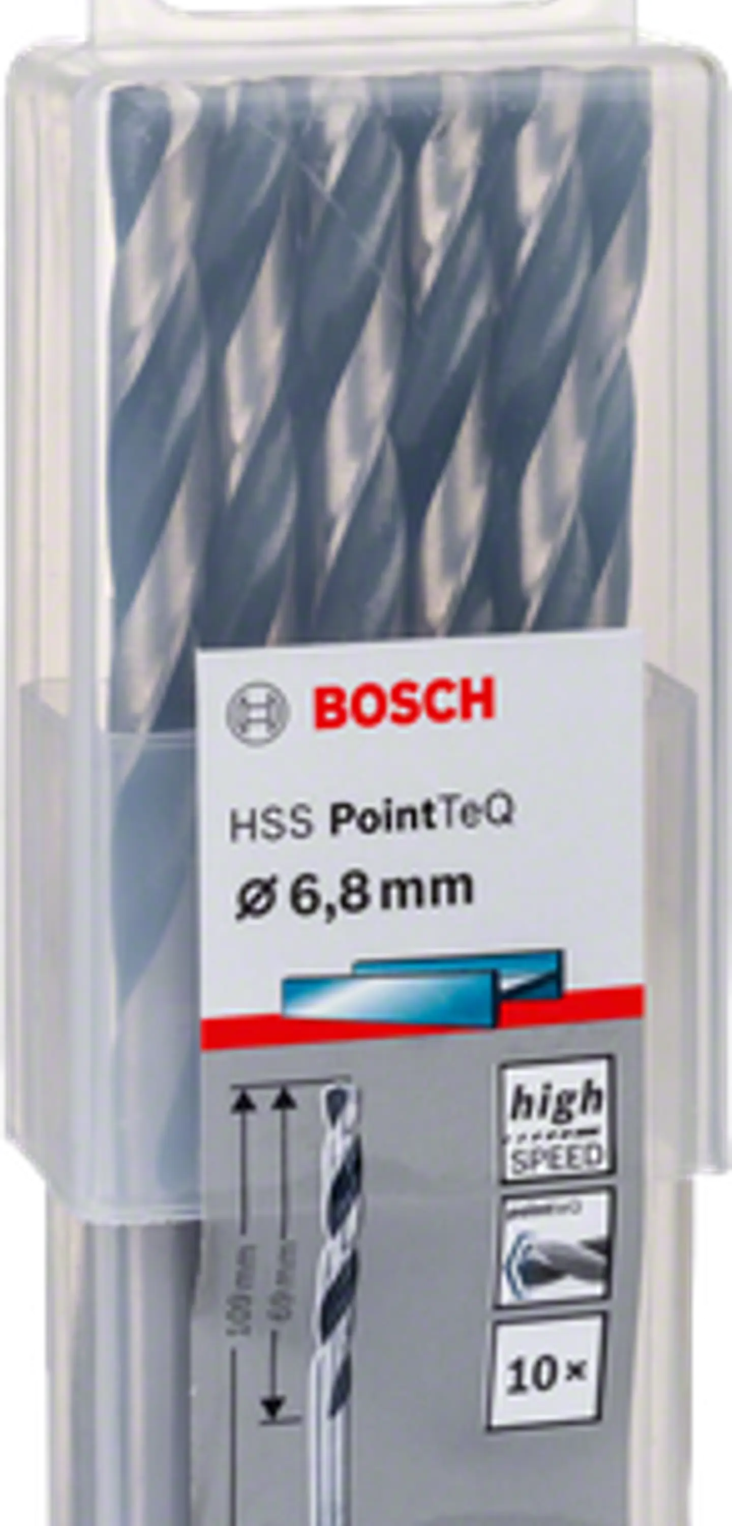 Brocas para metal HSS-R PointTeQ BOSCH 10