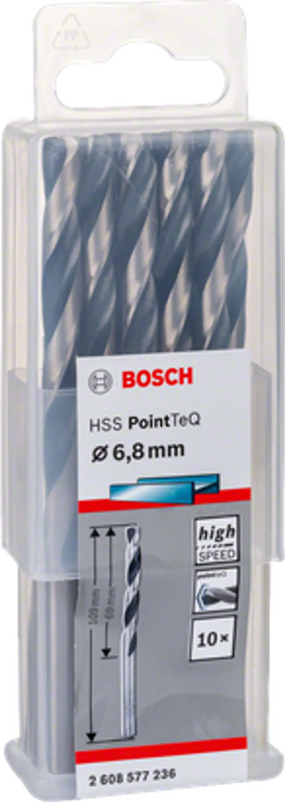 Brocas para metal HSS-R PointTeQ BOSCH 10