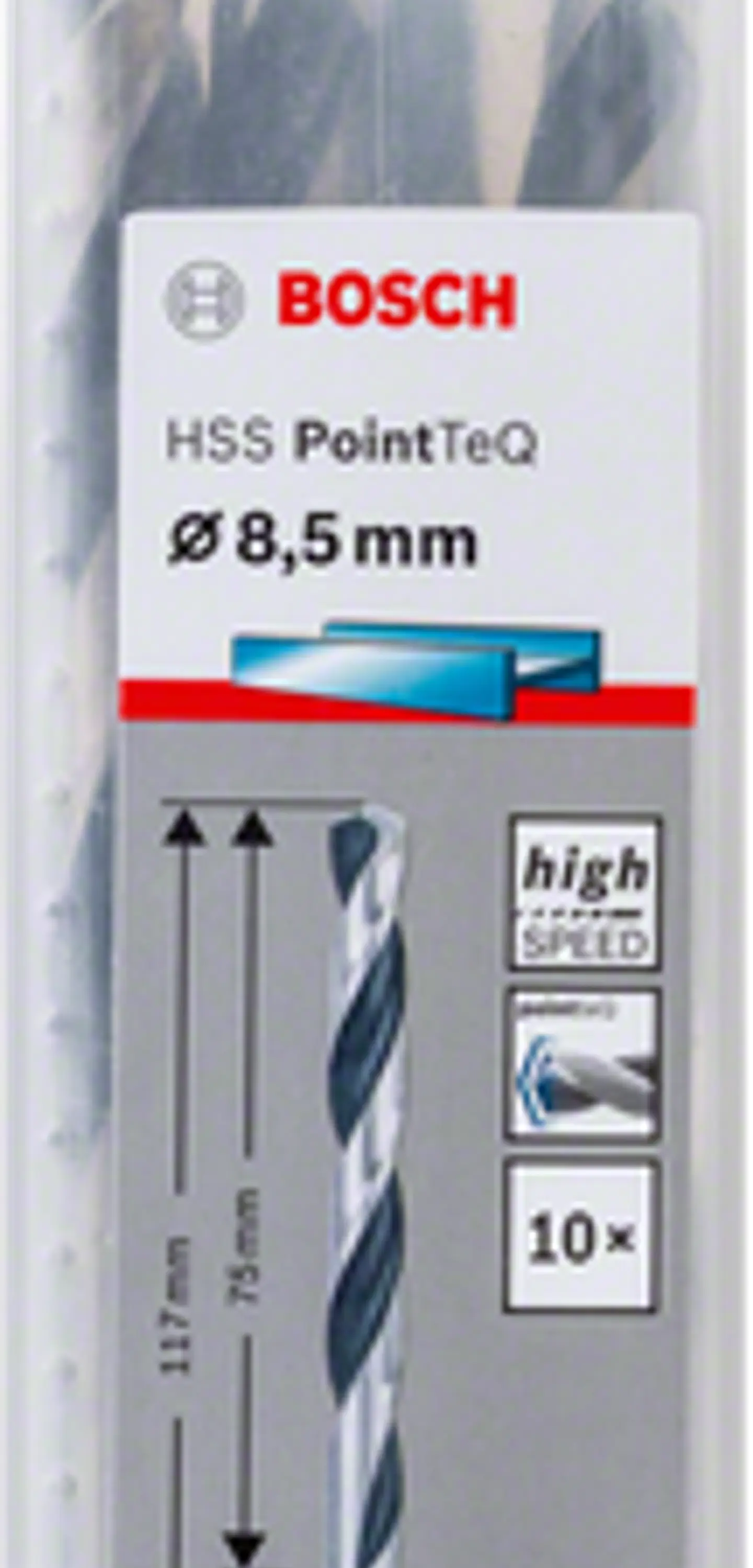 Brocas para metal HSS-R PointTeQ BOSCH 12
