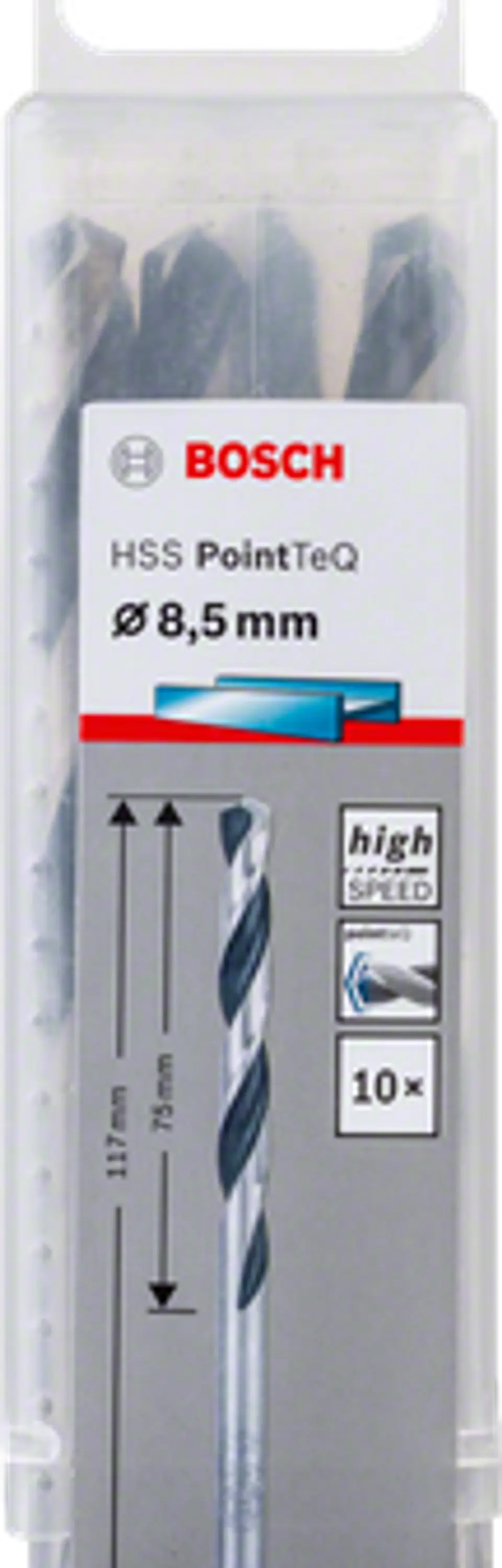 Brocas para metal HSS-R PointTeQ BOSCH 12