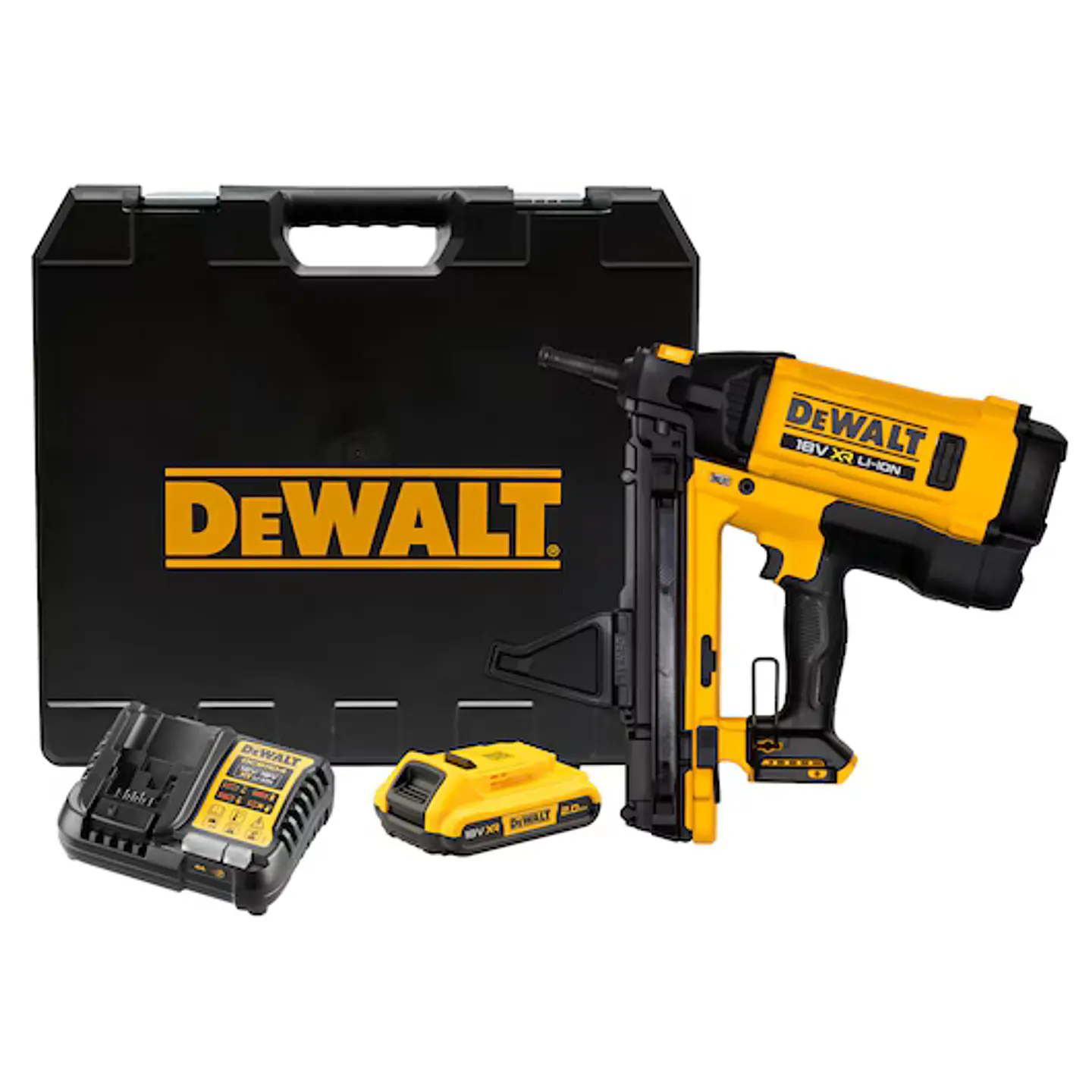 Maquina de pregar / Pregadora de Betão a Gás C6 XR18V + 1 Bateria 2.0 Ah DGN845D1 DEWALT 1
