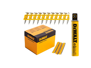 Prego Standard 2,6x20mm + Carga de Gás C6 DCN8901020/DDF8450000 DEWALT