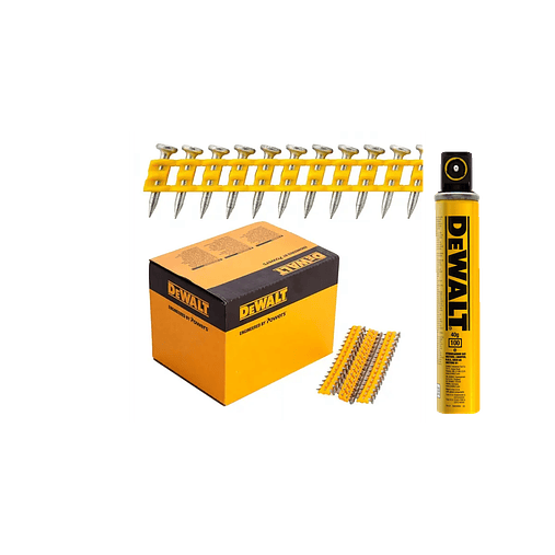 Prego Standard 2,6x25mm + Carga de Gás C6 DCN8901025/DDF8450000 DEWALT 1