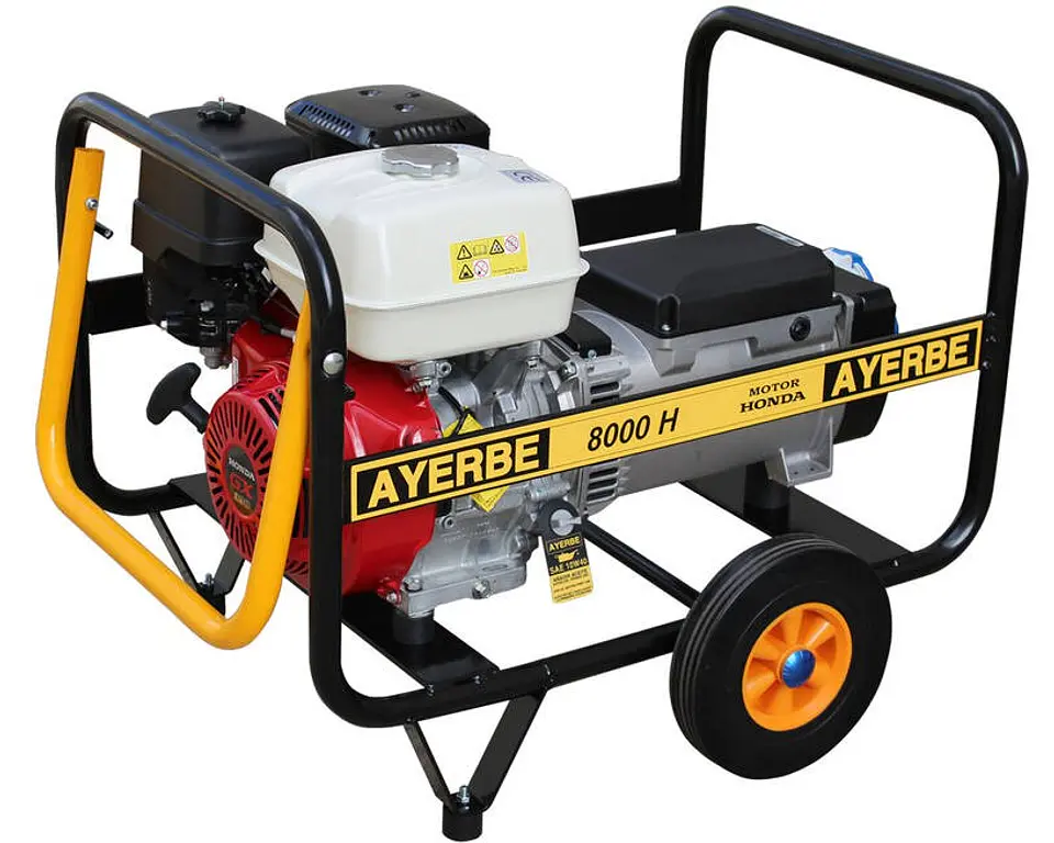 Gerador a Gasolina 230V AY 8000 H MN HONDA Arranque Manual AYERBE  1