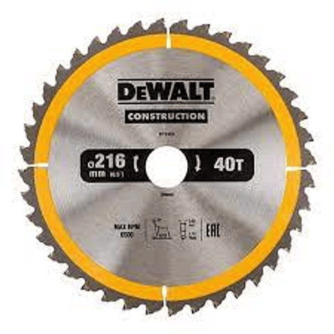 Disco de Serra para Madeira ATB Ø 216X30 40D DT1953 DEWALT
